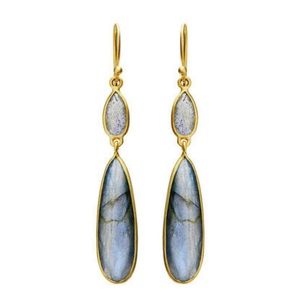 NewGorgeous Drop Earrings for Women 18k Yellow Gold Plated Earrings A Pair/set